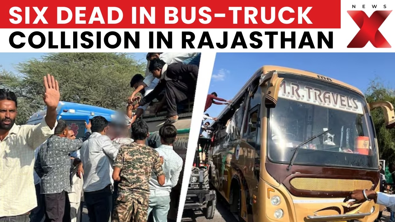 Deadly Crash On Rajasthan Highway: Sleeper Bus Collides Head-On With Trailer