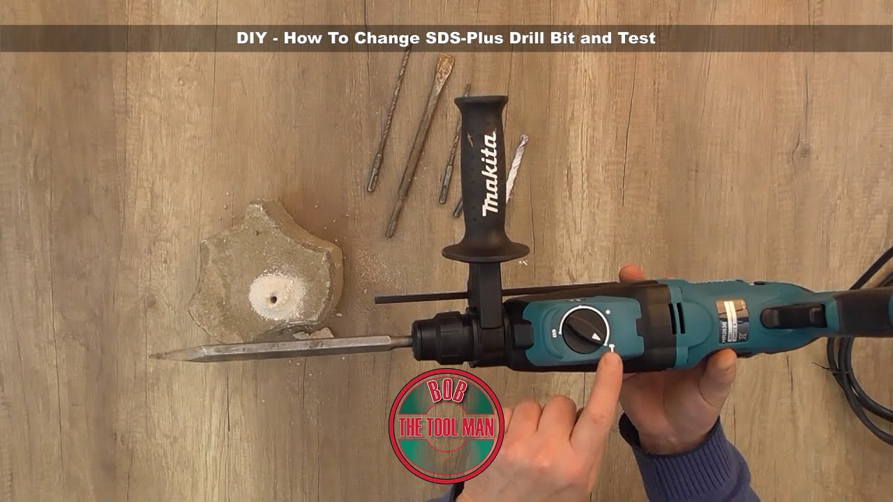 DIY - How To Change SDS-Plus Drill Bit and Test - Bob The Tool Man