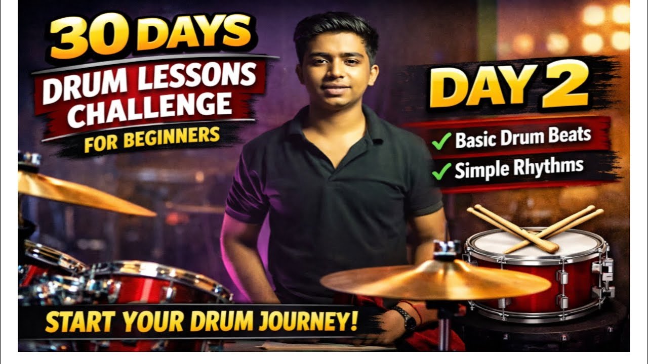 How To Learn Drums From Zero 🥁 | Beginner Drum Lesson 2| Drums Kaise Bajaye