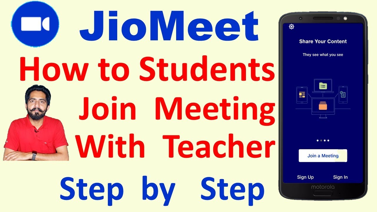 How to Students Join Meeting on Jio Meet App With Teachrs