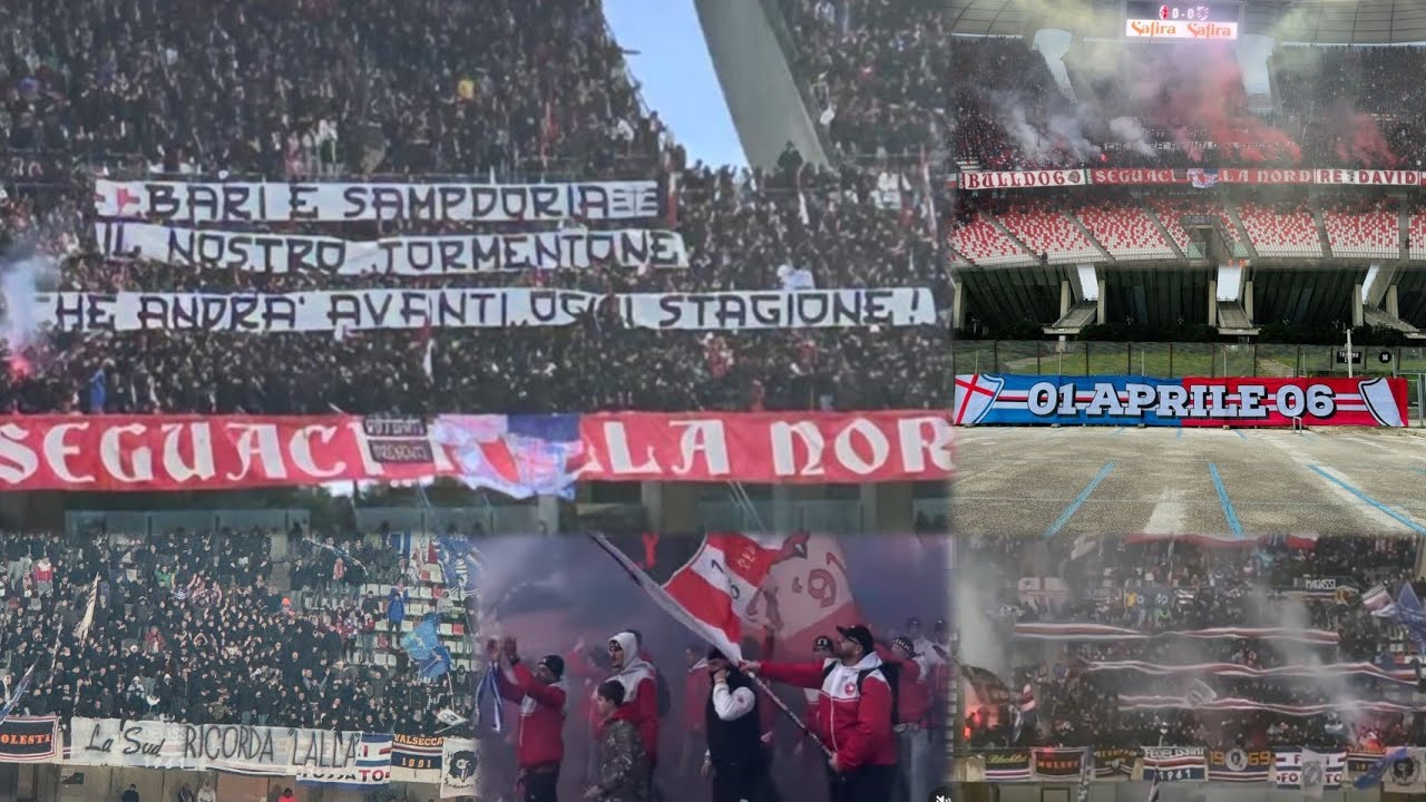 VIDEOTIFO | BARI - SAMPDORIA / Storico gemellaggio tra le tifoserie , 02/03/2025