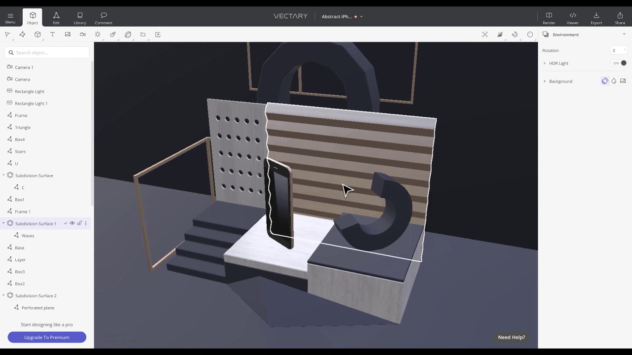 Vectary Camera Navigation