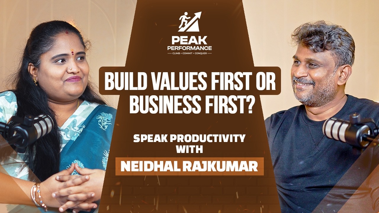 Building a D2C Brand with Core Values | Neidhal Rajkumar | sPeak Productivity Podcast
