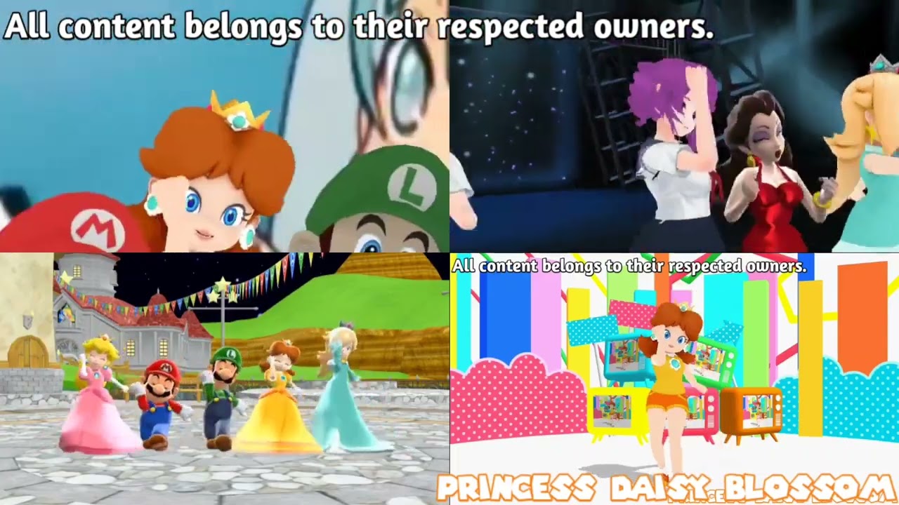 Super Mario Rondo MMD (Quadparison)