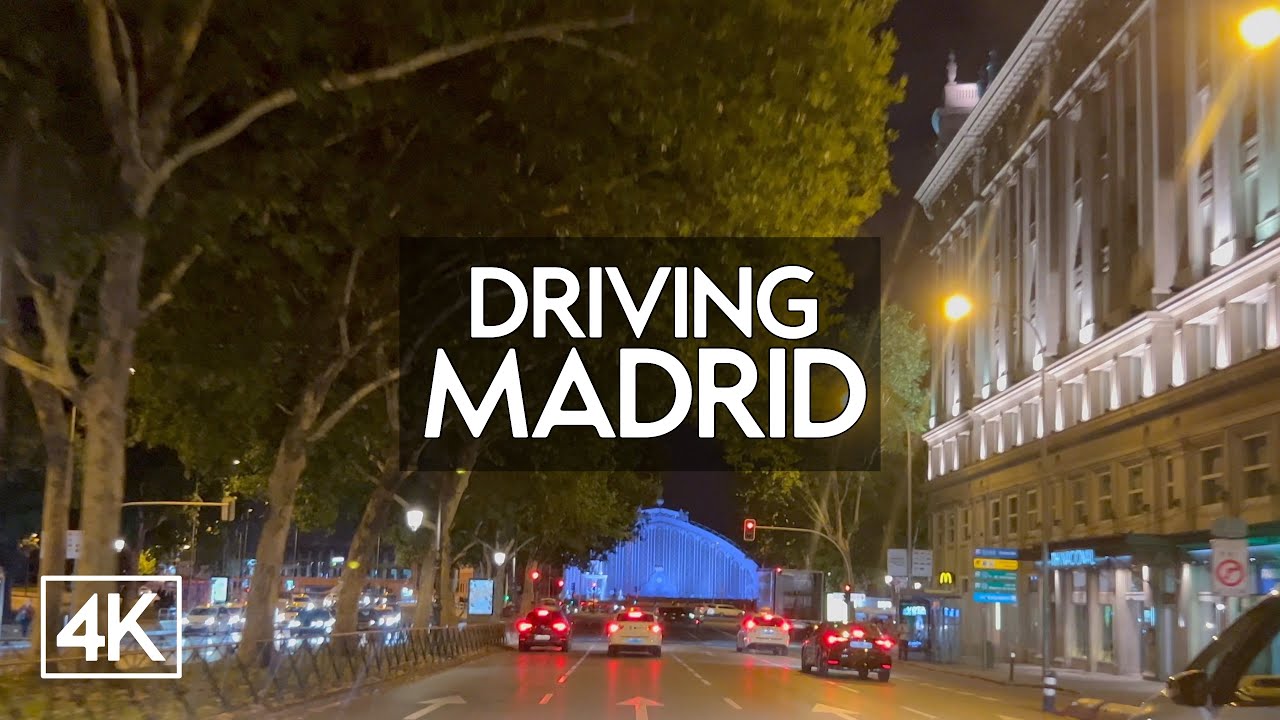 [4K] Driving Madrid | CTBA - Moncloa - Colón - Atocha - Arganzuela - A4 - M50 | POV 4K HDR