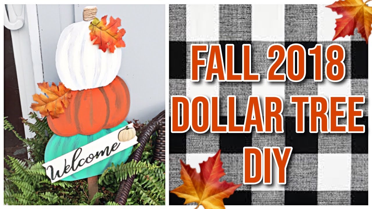 DOLLAR TREE Fall DIY Yard Decor! | August 2018
