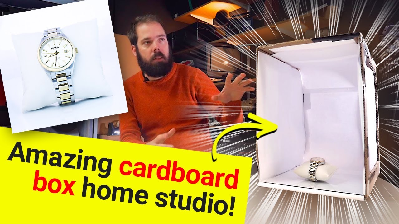 We shoot product photography in a cardboard box!