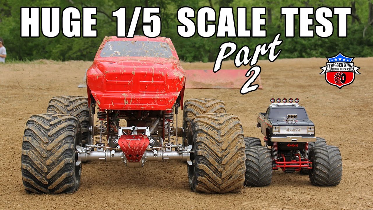 MASSIVE 1/5th Scale Monster Truck Testing Pt.2 - Primal R/C - Trigger King R/C Monster Trucks