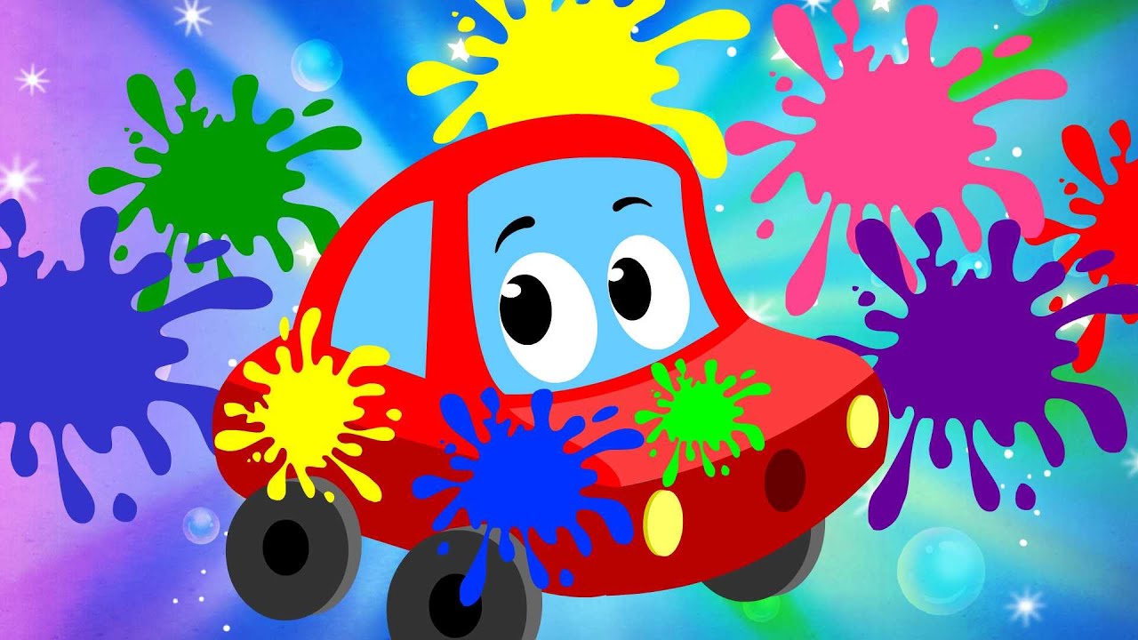 Colors Song | Little Red Car | Cars Nursery Rhymes