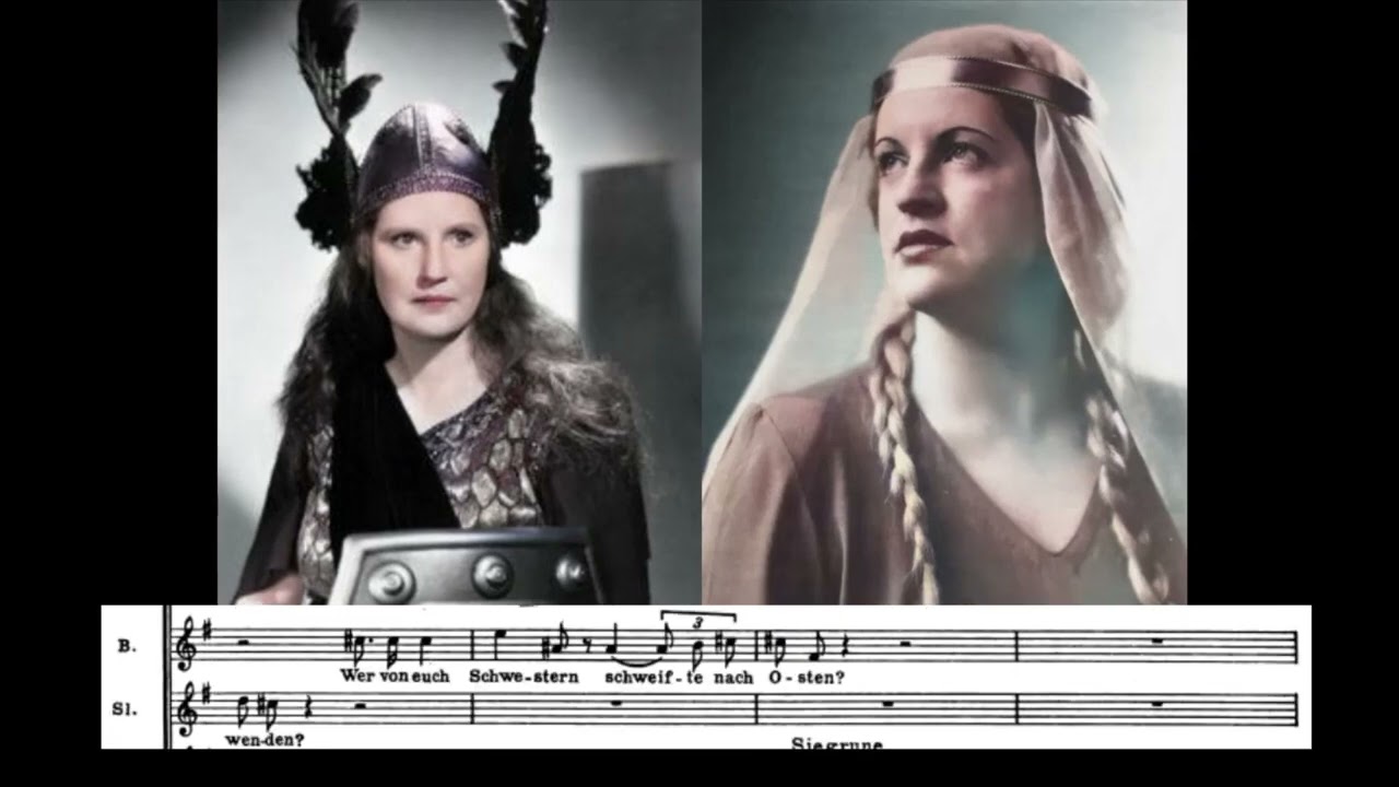 Dramatic soprano duet: Kirsten Flagstad & Astrid Varnay in Die Walküre (1951)