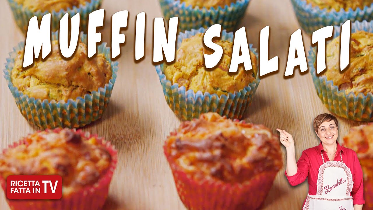 MUFFIN SALATI di Benedetta Rossi - Ricetta TV Fatto in Casa per Voi
