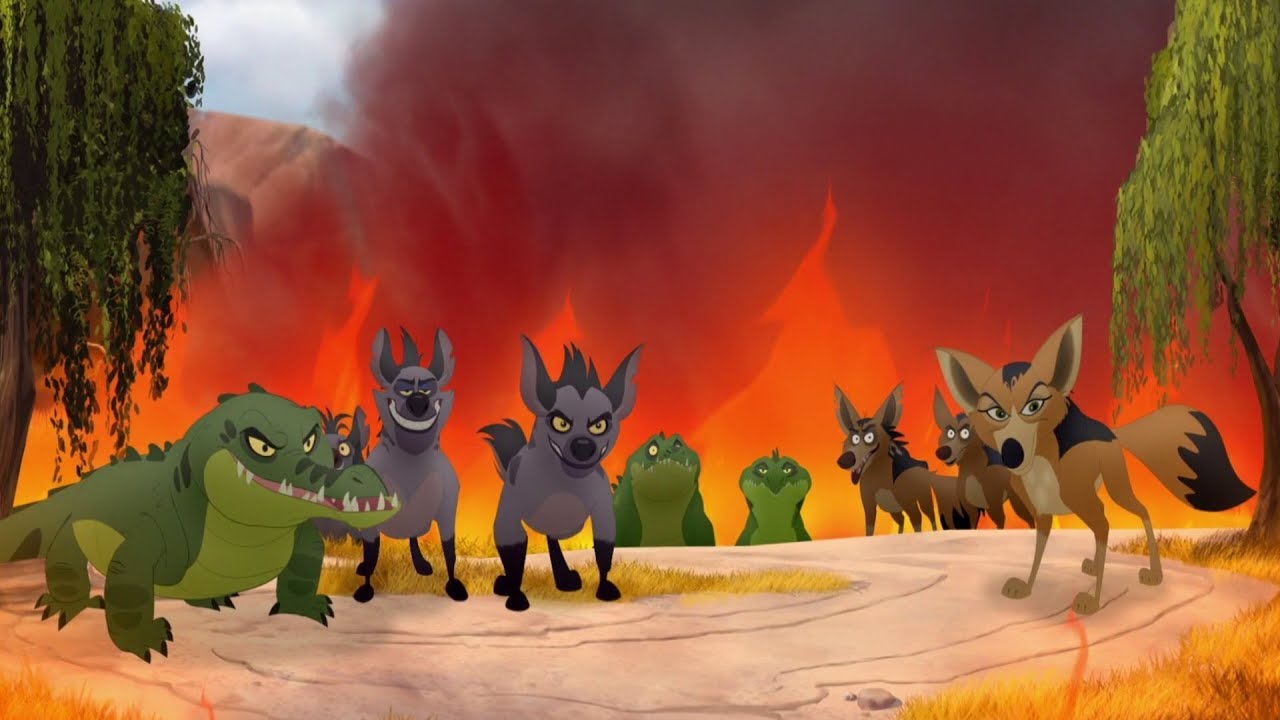Lion Guard: Scar's Army attack Kilio Valley | The Kilio Valley Fire HD Clip