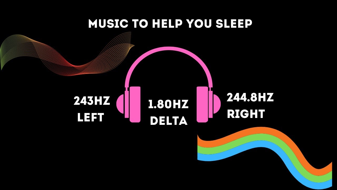 Music to Help You Sleep, Meditation Before Sleep - 243 Hz Frequency + 1.80 Hz Delta Binaural Beat