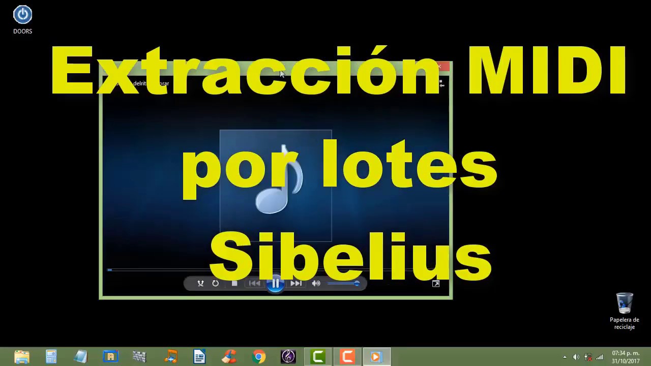 Extracción MIDI por lotes Sibelius