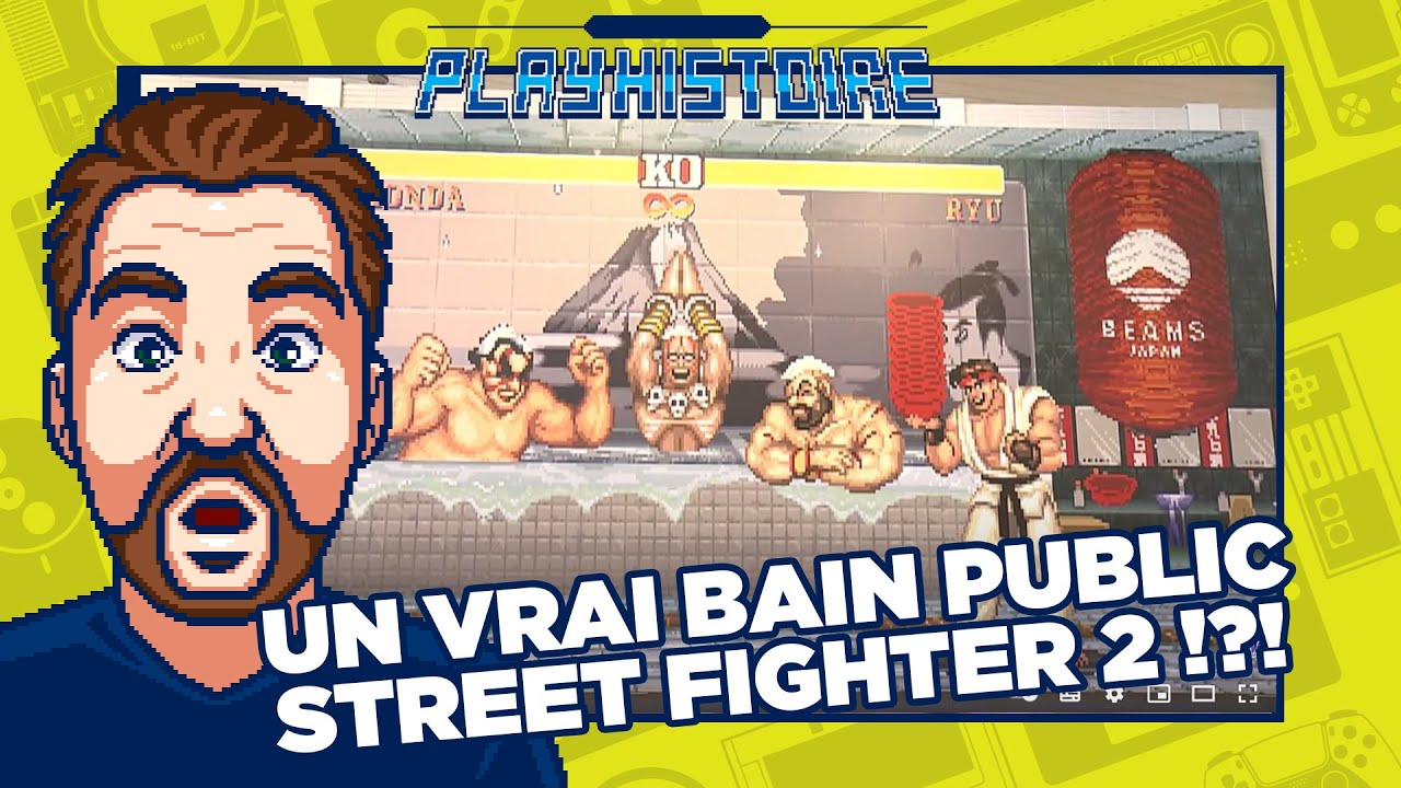 Un bain public Street Fighter 2 au Japon???