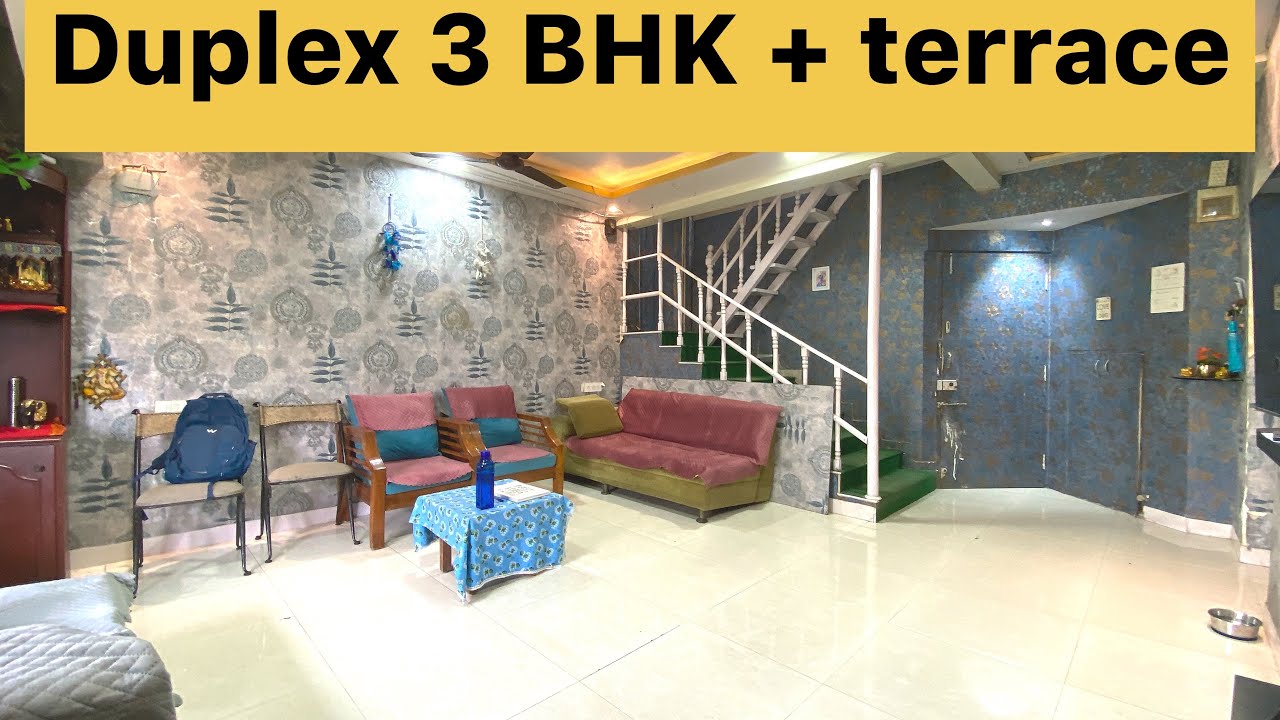 For sale spacious Duplex 3 bedroom with private big terrace flat, navi mumbai