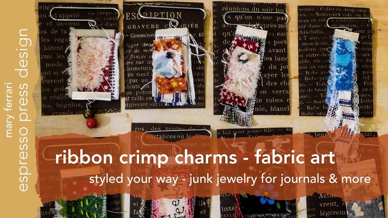 Декоративные подвески из ткани с ленточным гофрированием - дизайн в стиле «Кофе-пресс»