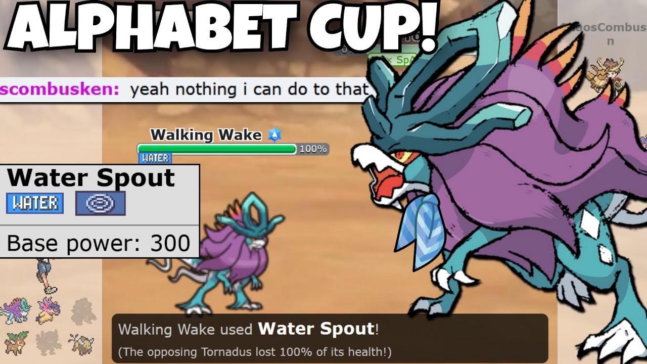 WATER SPOUT WALKING WAKE IS DESTROYS TEAMS IN ALPHABET CUP! POKEMON SCARLET AND VIOLET