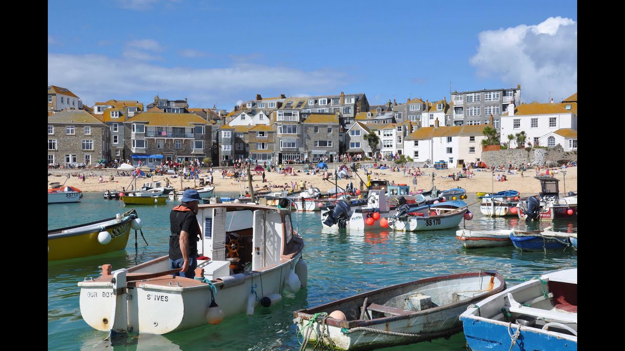 St Ives fishermen's beginning of the season. St Ives, Cornwall