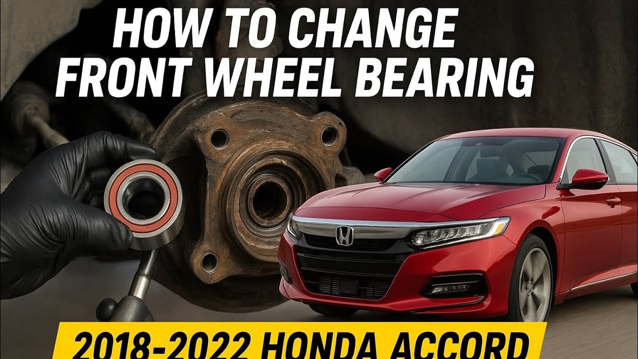 Замена переднего ступичного подшипника Honda Accord 2018 - 2022 10-го поколения