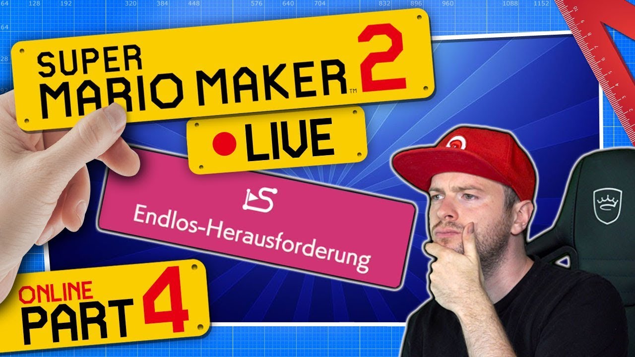 🔴 SUPER MARIO MAKER 2 ONLINE 👷 #4: Endlos-Herausforderung (Mario) | Schwer
