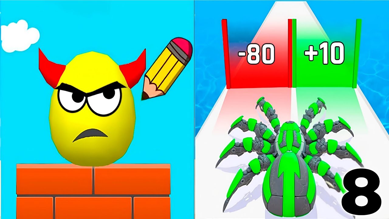 Anti Spider Run Counter Attack Vs Draw To Smash - New Update GamePlay 2026 - Sandwich Runner 
