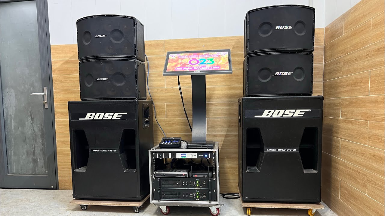 Bộ karaoke VIP loa bose 302 802 mixer T1tonematch micro shure beta 58A cực phê