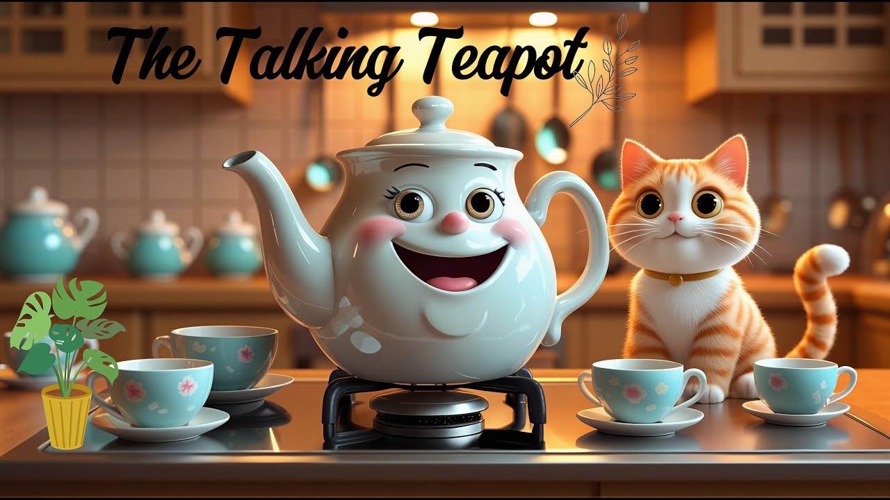 🍵 The Talking Teapot | Fun Nursery Rhyme & Song for Kids 🐱☀️ | Biscuit Tunes