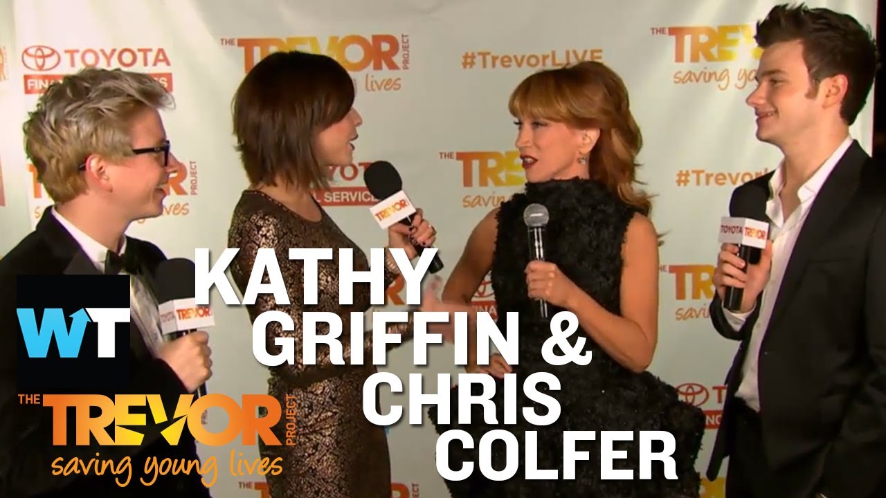 Kathy Griffin & Chris Colfer at TrevorLive! Red Carpet | What's Trending LIVE