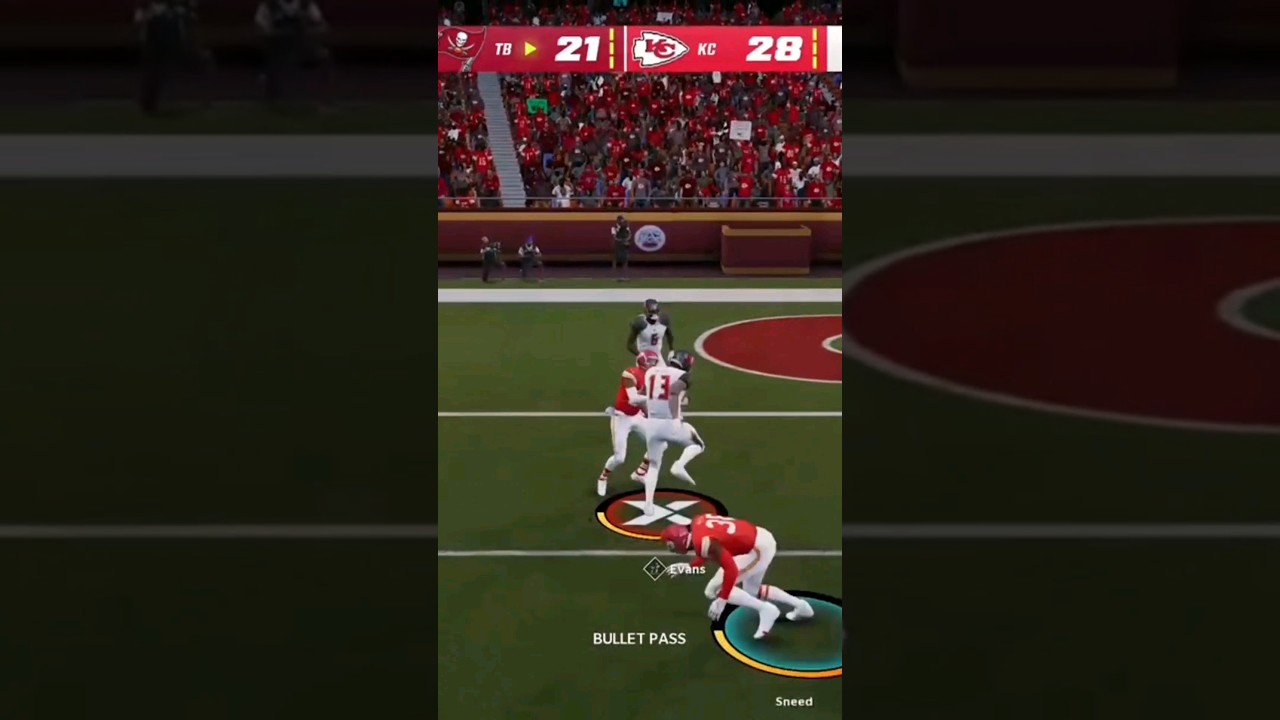 Evans 😤😤 #madden #youtube #shorts