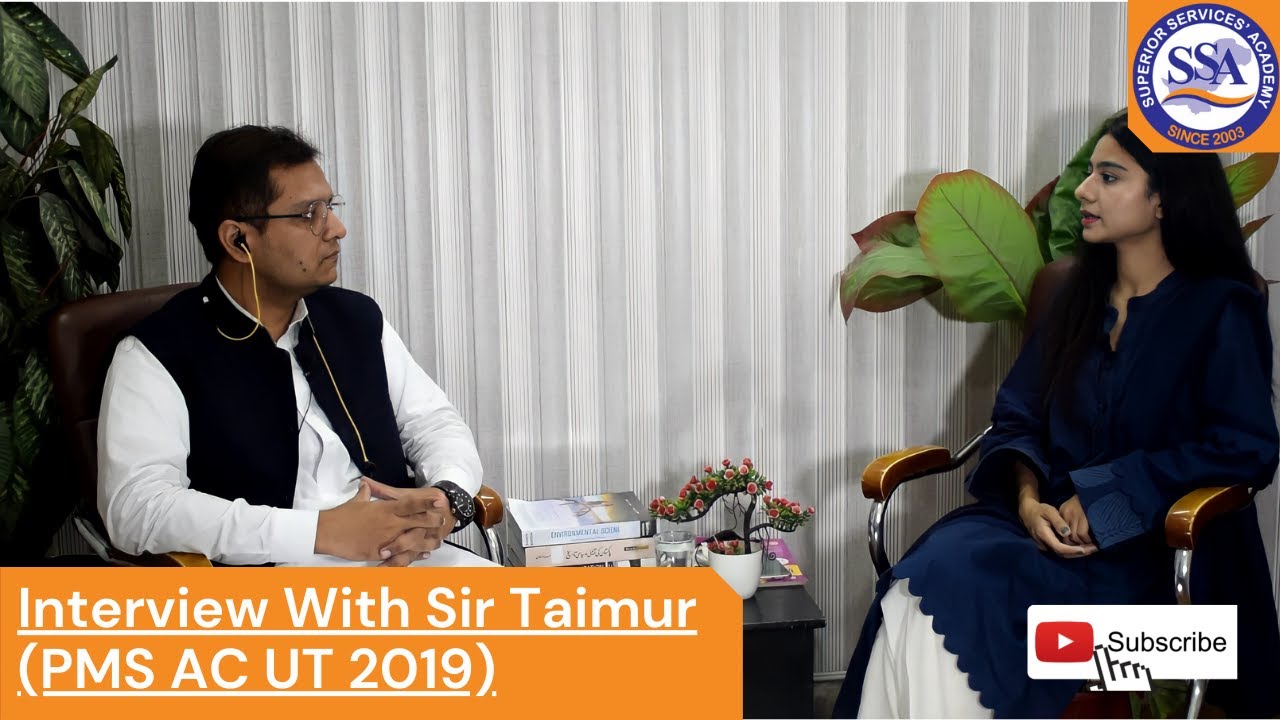 Interview With Taimur Usman || AC UT 2019 | Superior Services' Academy