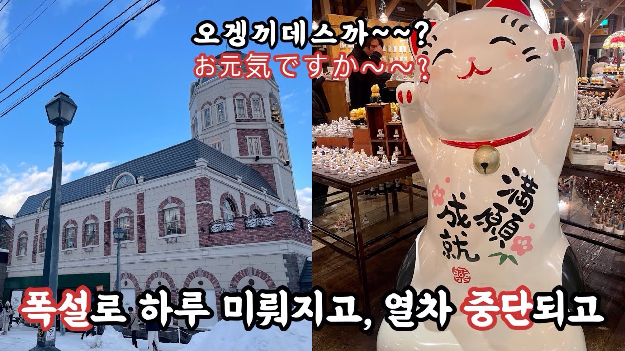 쉽지 않았던 오타루🇯🇵텅장 될 수 있는 오르골당 부터 오타루 운하까지🌌 #otaru