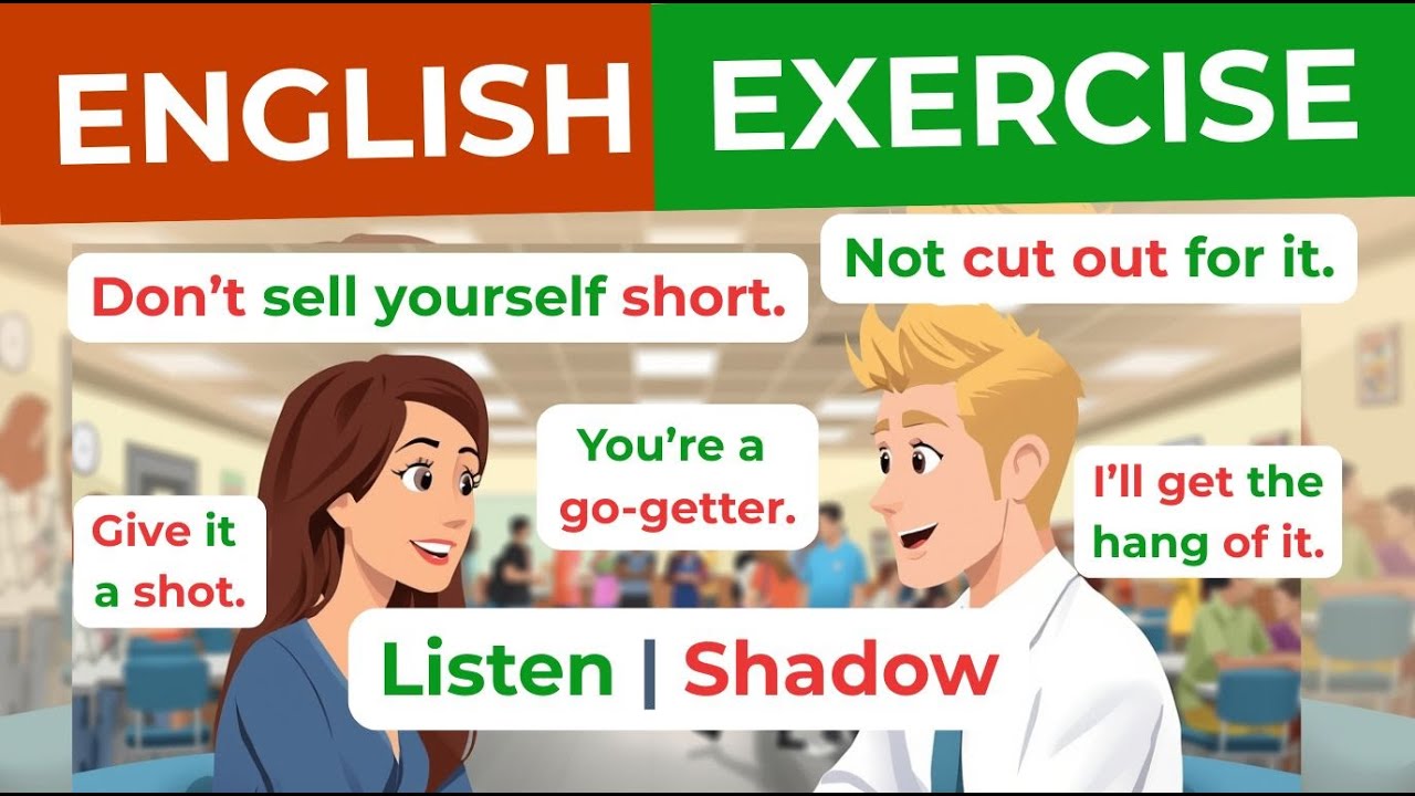 Practice English Speaking! Shadowing with Idioms, Slang & Real Conversations | English Podcast