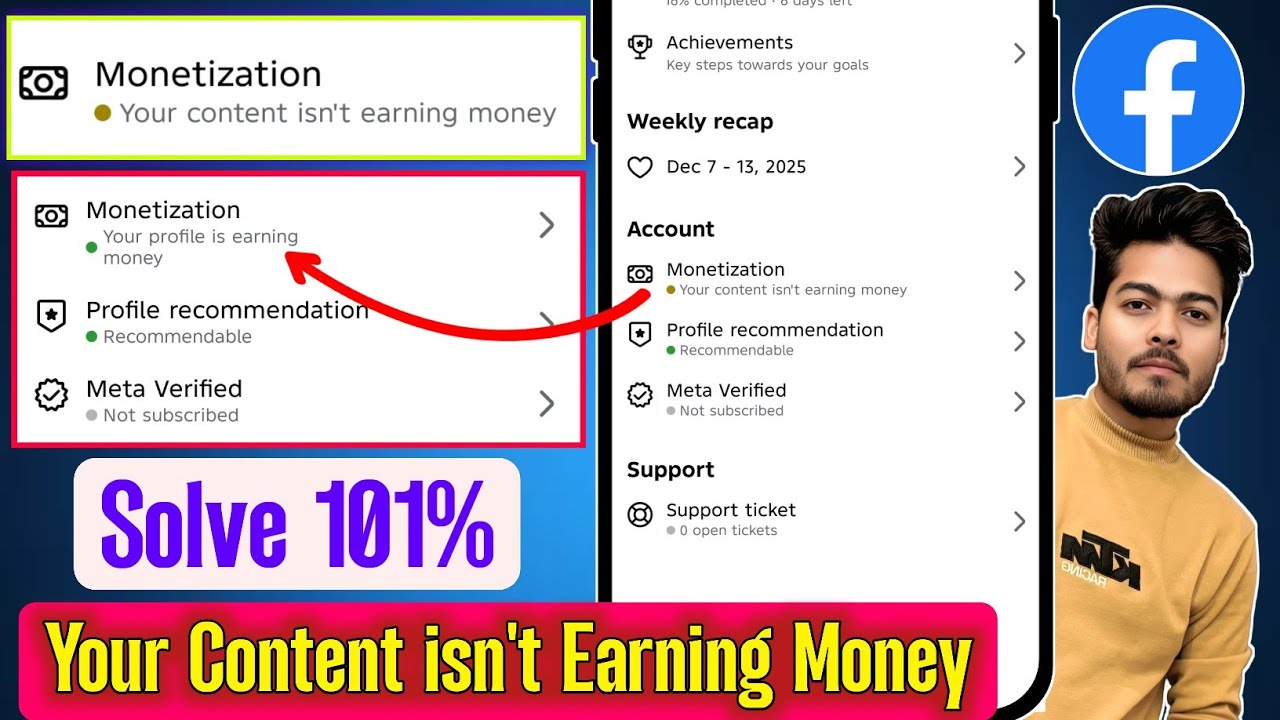 your content isn't earning money | some of your content is not earning Facebook | Facebook monetize