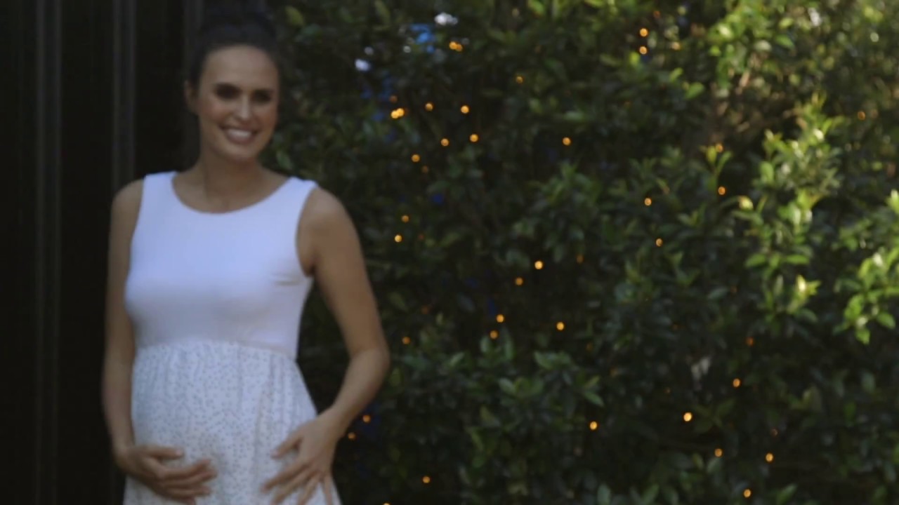 White Maternity Dress - Rosie Maternity Dress