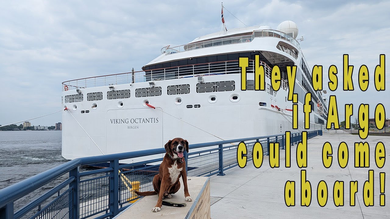 REALLY up close with the Viking Octantis at the Carbide Dock in Sault Ste Marie!