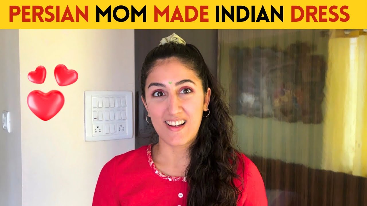 Persian Mom Made an Indian Dress for daughter | Indian Persian Couple Vlog 