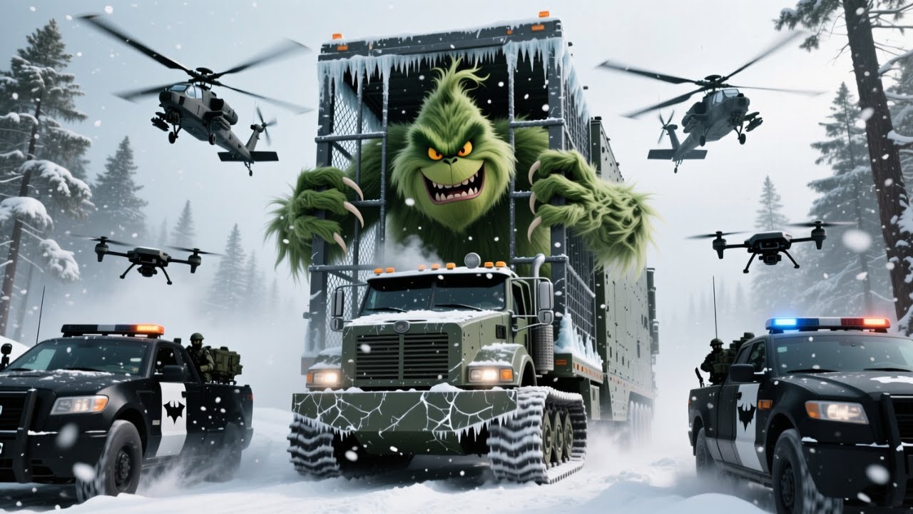 Santa vs GIANT GRINCH &ndash; SHOCKING Ending! 😱 | AI Cinematic Film 2025