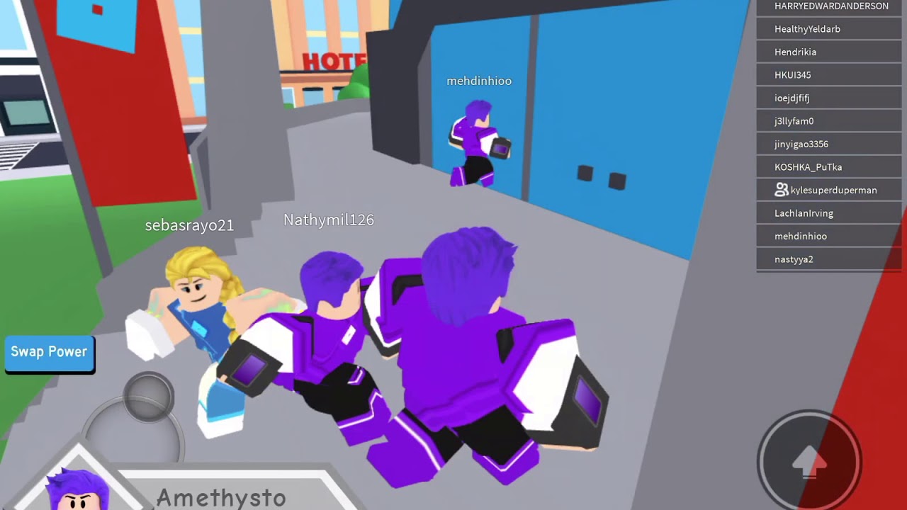 Completing mission 5 on heroes of robloxia with my brother-PLASMA!