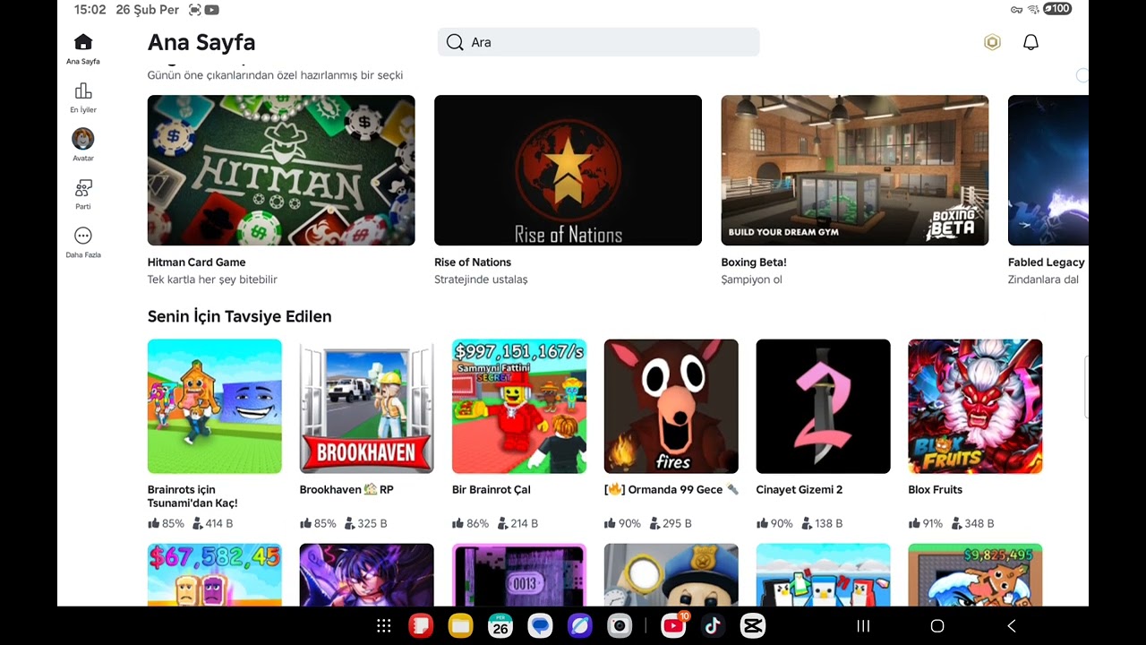 Roblox da bana arkadas istegi atın