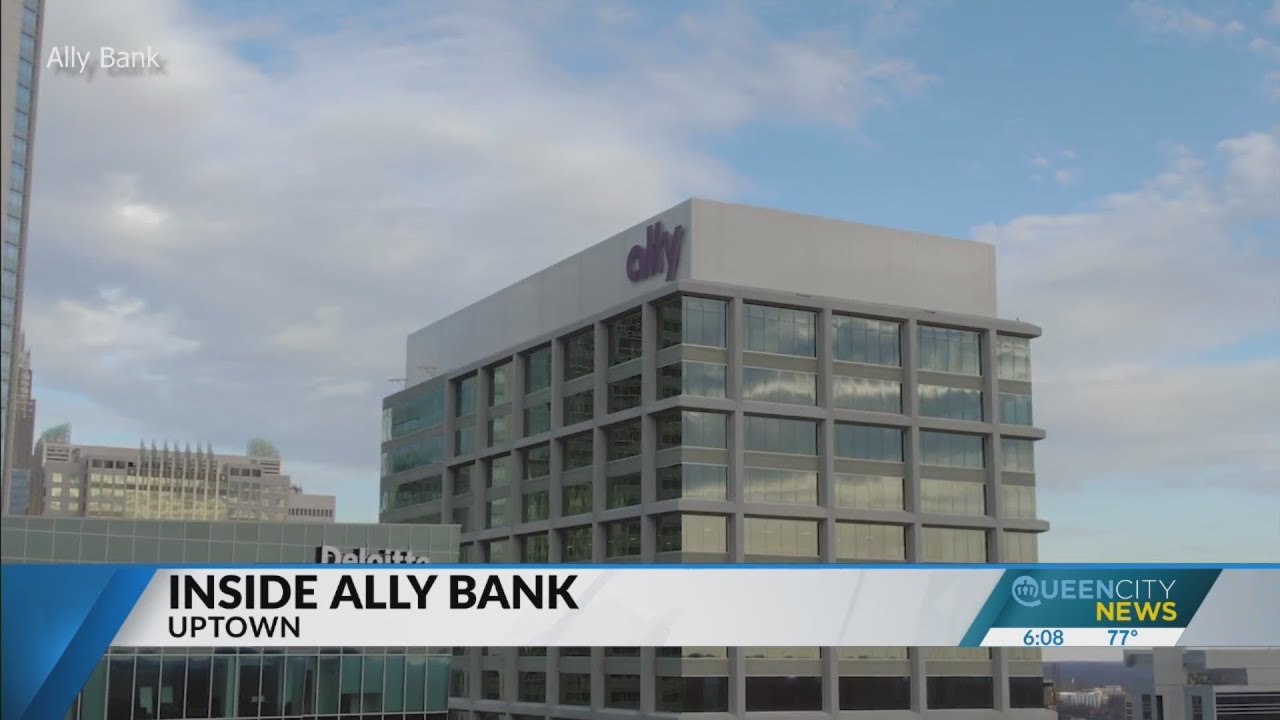 Inside Charlotte's Ally Bank building in Uptown