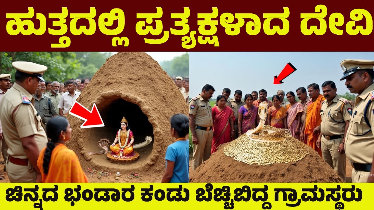ಹುತ್ತದಲ್ಲಿ ಚಿನ್ನದ ಬಳೆಗಳನ್ನು ಕಂಡು ಬೆಚ್ಚಿ ಬಿದ್ದ ಭಕ್ತರು | ಮುಂದೇನಾಯಿತು ನೋಡಿ | Vadanbailu Padmavati |