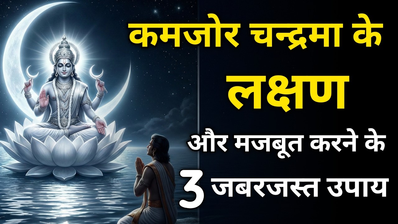 चंद्रमा के खराब लक्षण और उसे ठीक करने का उपाय | Chandrma K Liye Upay | #Satvikupay