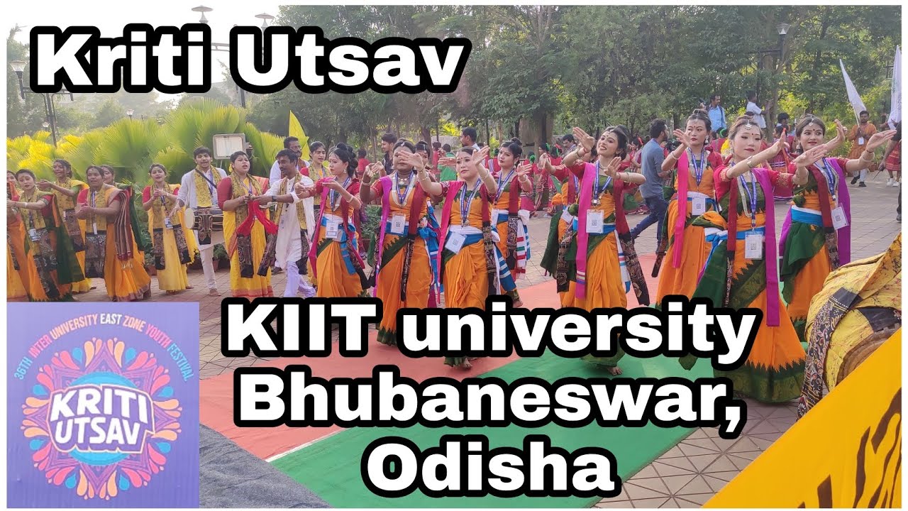 Kriti Utsav 2022 Cultural Procession At KIIT university Bhubaneswar, Odisha. #Zonal #level #odisha