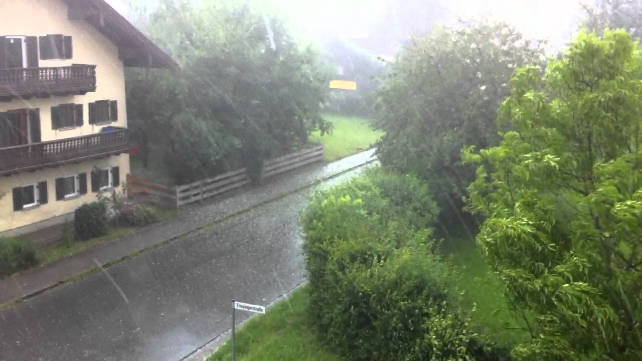 Unwetter Rosenheim (Hagelschauer Rohrdorf)