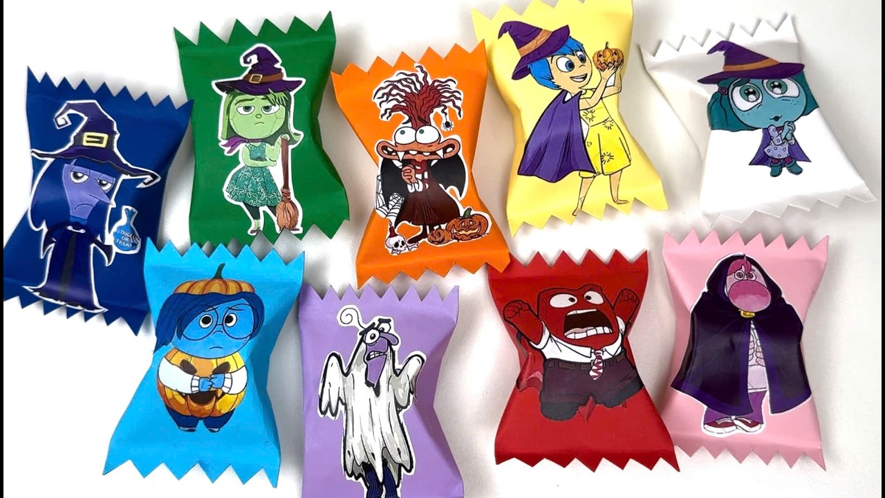 🎃Paper DIY🎃 INSIDE OUT 2 Halloween Blind Bags Unboxing| How to make Inside out Blind bag