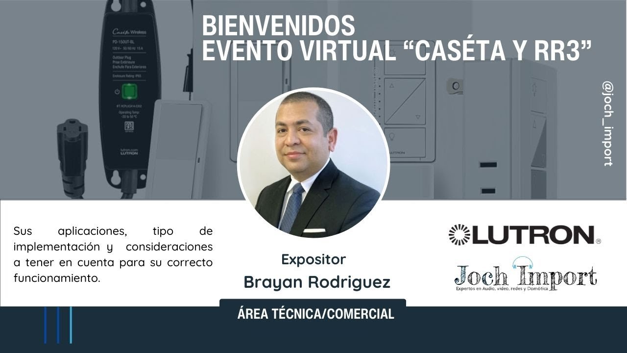 Lutron caséta y RR3 Jochimport