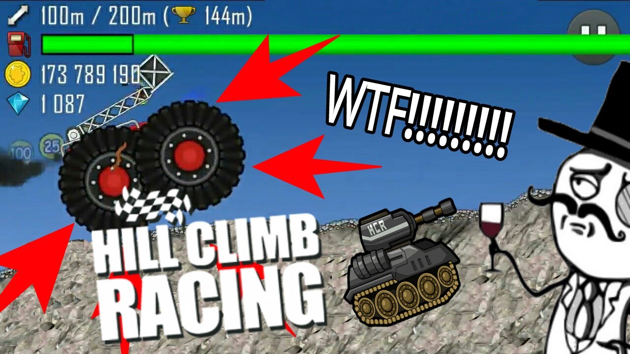 Hill Climb racing- HACKED VEHICLES