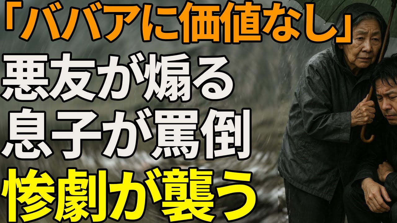 「年寄りなんて価値ゼロだよ」悪友の毒を飲み込んだ息子が母を踏みつけるが、直後に人生が崩壊し始める【シニアライフ】【60代以上の方へ】