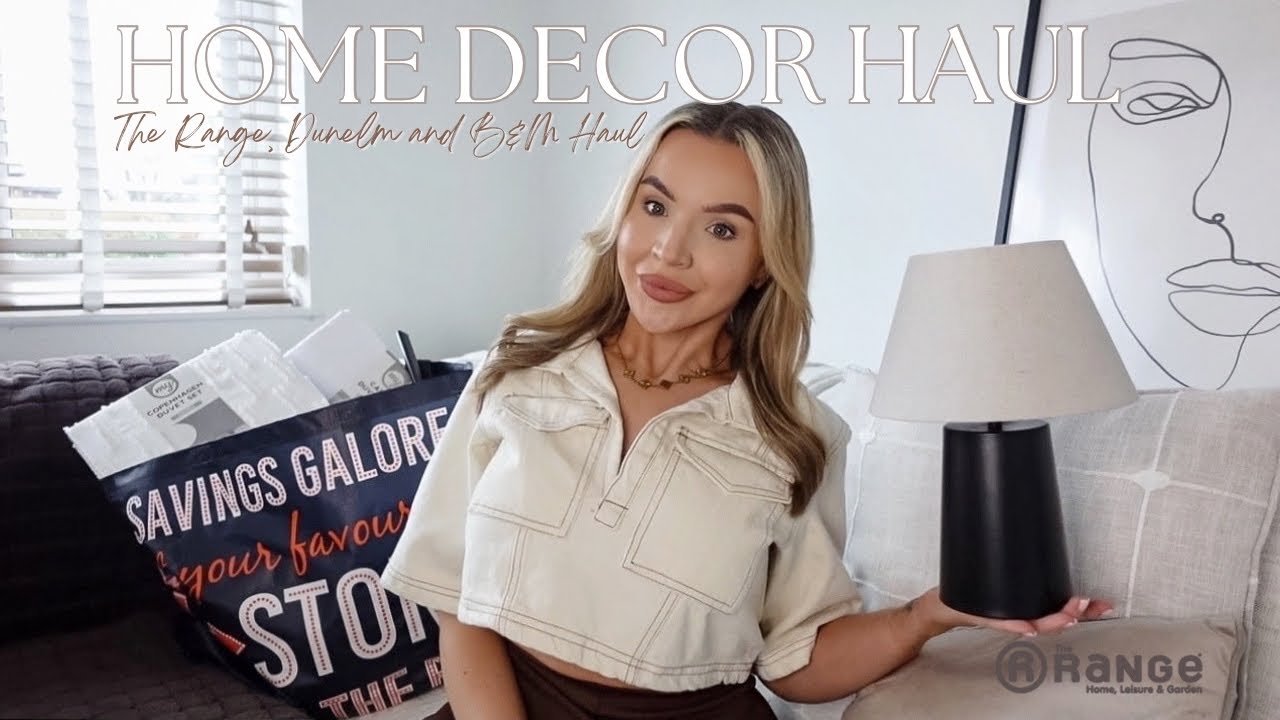 House Shopping 🧺 The Range, B&M & Dunelm Haul | DECORATE MY HOUSE WITH ME!